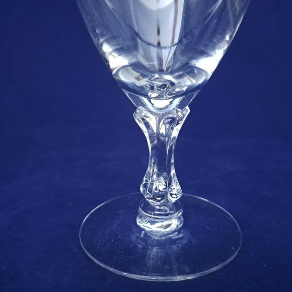 Fostoria Wedding Ring Clear Crystal Juice Glass With Platinum Trim - Picture 4 of 9